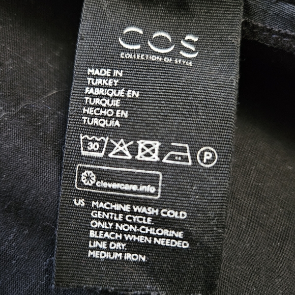 COS Wrap Blouse - Grey - Size Small - Picture 7 of 7